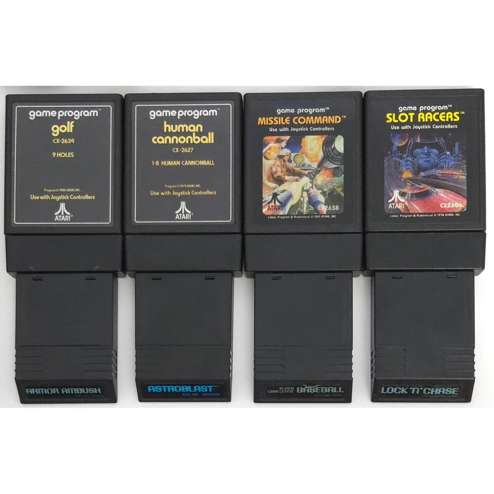 Atari 2600 Junior - Console Bundle - 16 Games - 5 Restored Controllers - Tested